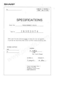 IR3E3074 Datasheet Copertura