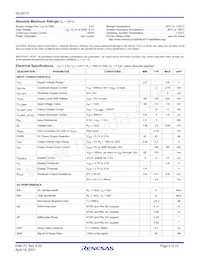 ISL59111IIZ-T7 Datasheet Page 2