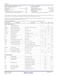 ISL59112IEZ-T7 Datasheet Page 2