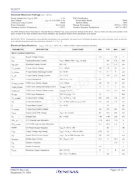 ISL59117IIZ-T7 Datasheet Pagina 2