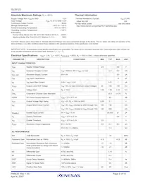 ISL59123IIZ-T7 Datasheet Page 2