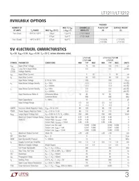 LT1211MJ8 Datasheet Page 3