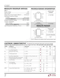 LT1227MJ8 Datasheet Page 2