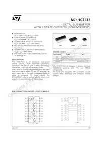M74HCT541RM13TR Datasheet Cover