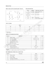 M74HCT541RM13TR Datasheet Page 2
