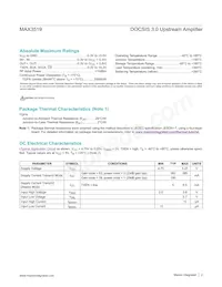 MAX3519ETP+T Datasheet Page 2