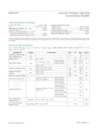 MAX4172EUA-T Datasheet Page 2