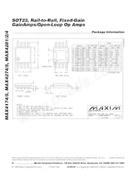 MAX4281EUK-T 데이터 시트 페이지 20