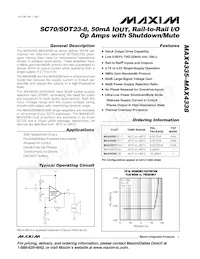 MAX4336EXT Datasheet Cover