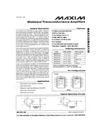 MAX436EPD+ Datasheet Cover
