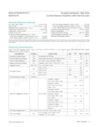 MAX4377TAUA+TGC1 Datasheet Page 2