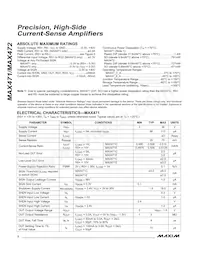MAX471CPA+ Datasheet Page 2