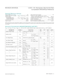 MAX9028EBT-T Datasheet Page 2