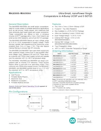 MAX9061EBS+T Datasheet Cover