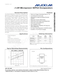 MAX9101EUK-T Datenblatt Cover
