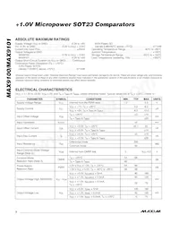 MAX9101EUK-T Datasheet Page 2