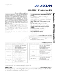 MAX9591ETU+T Datasheet Copertura