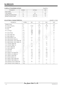 NJM2229M-TE2 Datasheet Page 2