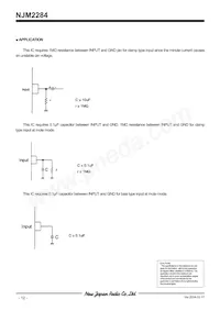 NJM2284V-TE1# Datasheet Pagina 13