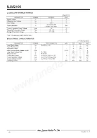 NJM2406F-TE1 Datasheet Page 2