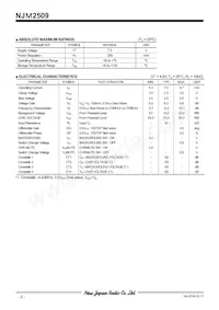 NJM2509V-TE1 Datasheet Pagina 2
