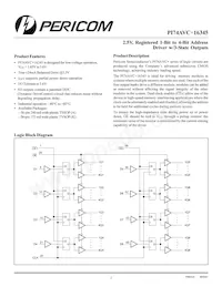 PI74AVC+16345A Datasheet Cover