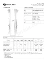PI74AVC+16646A Datasheet Page 2
