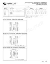 PI74FCT2541ATQ Datasheet Page 2