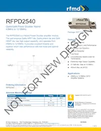 RFPD2540 Datasheet Cover