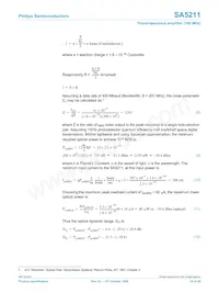 SA5211D/01 Datasheet Page 16