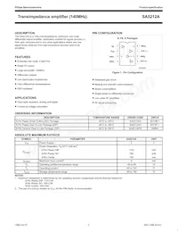 SA5212AD/01 Datasheet Page 2