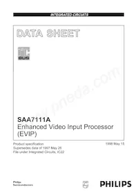 SAA7111AHZ/V4 Datasheet Cover