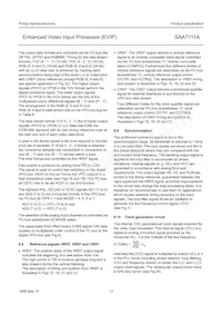 SAA7111AHZ/V4 Datasheet Page 12