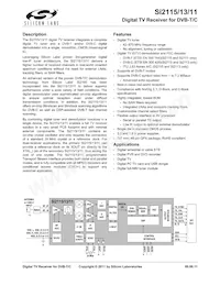 SI2115-A10-GMR Datasheet Cover