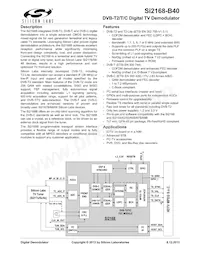 SI2168-B40-GM Datenblatt Cover