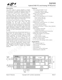 SI2185-A10-GMR Datenblatt Cover