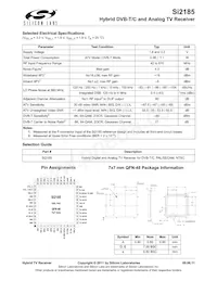 SI2185-A10-GMR Datasheet Pagina 2