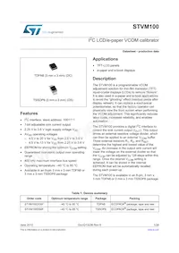 STVM100DC6F Datasheet Cover