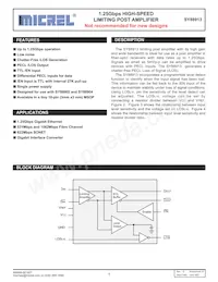 SY88913KC-TR Datasheet Cover