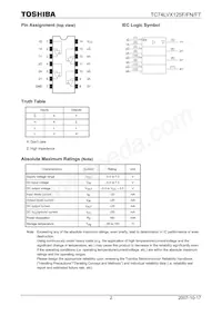 TC74LVX125FTELM Datasheet Page 2