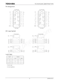 TC74VHC367FTEL Datasheet Page 2