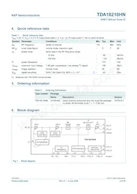 TDA18218HN/C1 Datasheet Page 2