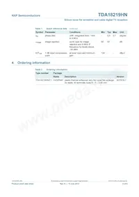 TDA18219HN/C1 Datasheet Page 2