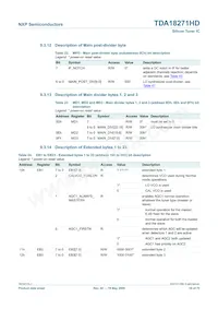 TDA18271HD/C2 Datasheet Pagina 19
