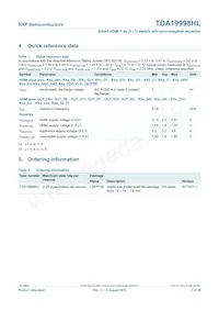 TDA19998HL/C1 Datasheet Pagina 3