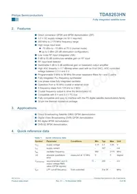 TDA8263HN/C1數據表 頁面 2
