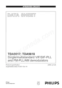 TDA9818T/V1 Datasheet Cover