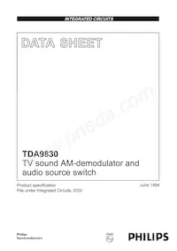 TDA9830T/V1 Datenblatt Cover
