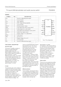 TDA9830T/V1 Datasheet Page 4