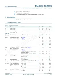 TDA9886HN/V4 Datasheet Pagina 2